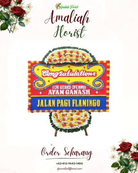 Sewa Papan Bunga Ganjar Asri